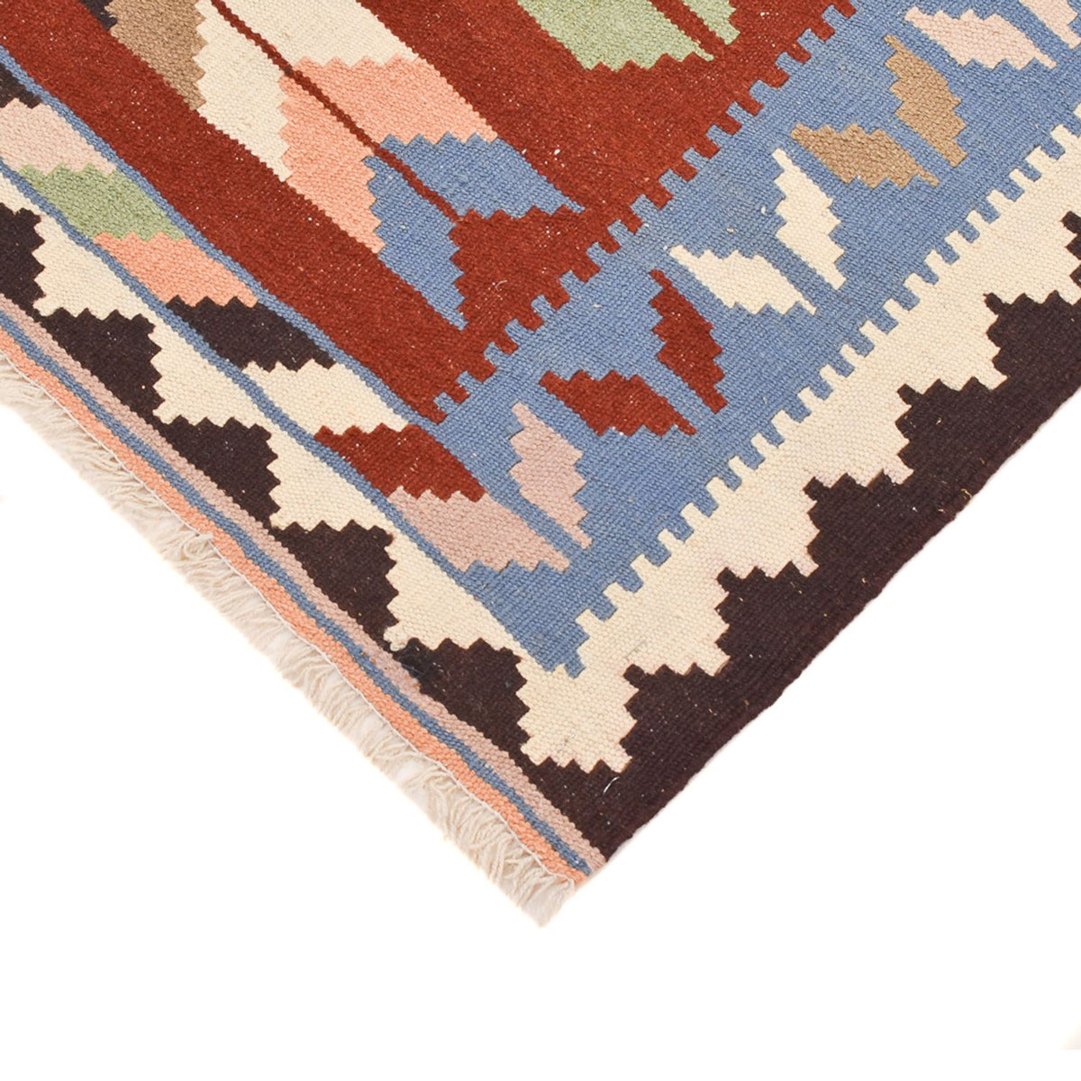 Kelim Carpet - orientalisk matta - 142 x 104 cm - flerfärgad