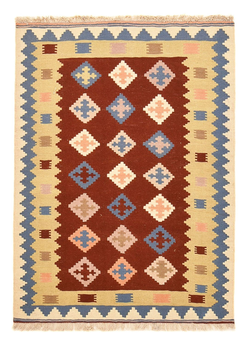Kelim Carpet - orientalisk matta - 150 x 105 cm - flerfärgad