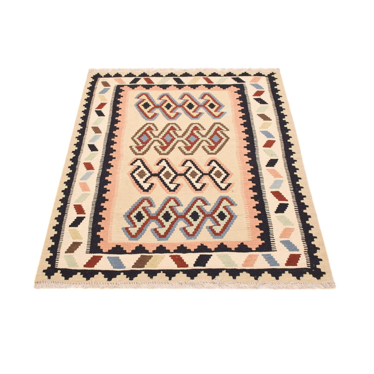 Kelim Carpet - orientalisk matta - 150 x 103 cm - flerfärgad