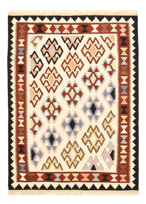 Kelim Carpet - orientalisk matta - 150 x 105 cm - flerfärgad