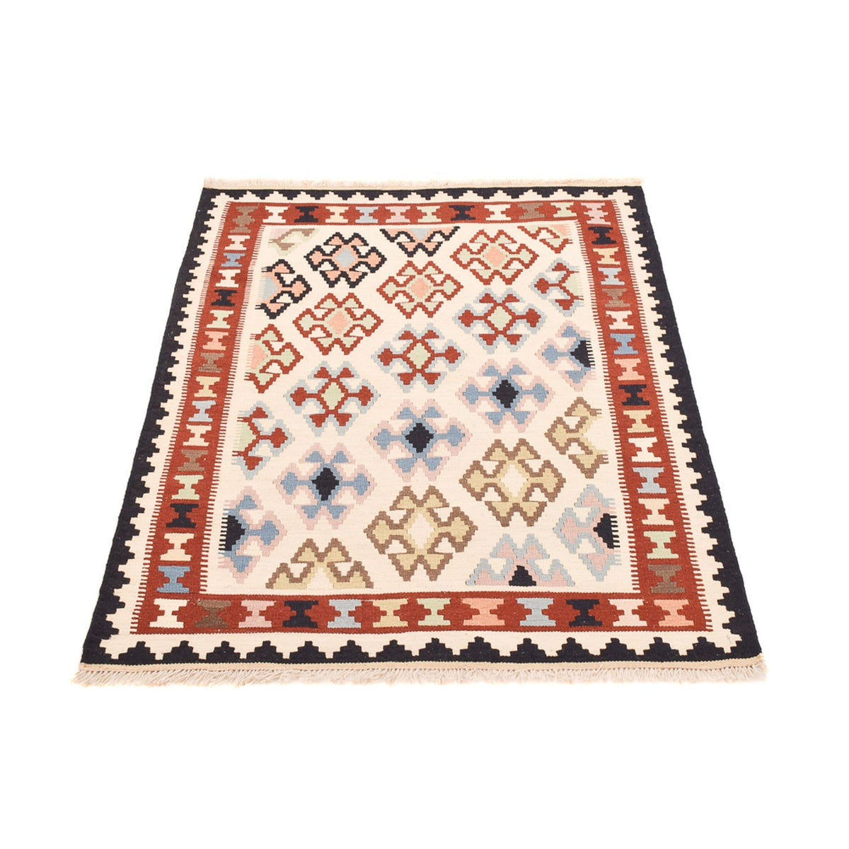 Kelim Carpet - orientalisk matta - 150 x 105 cm - flerfärgad