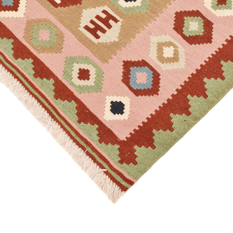 Kelim Carpet - orientalisk matta - 138 x 110 cm - flerfärgad