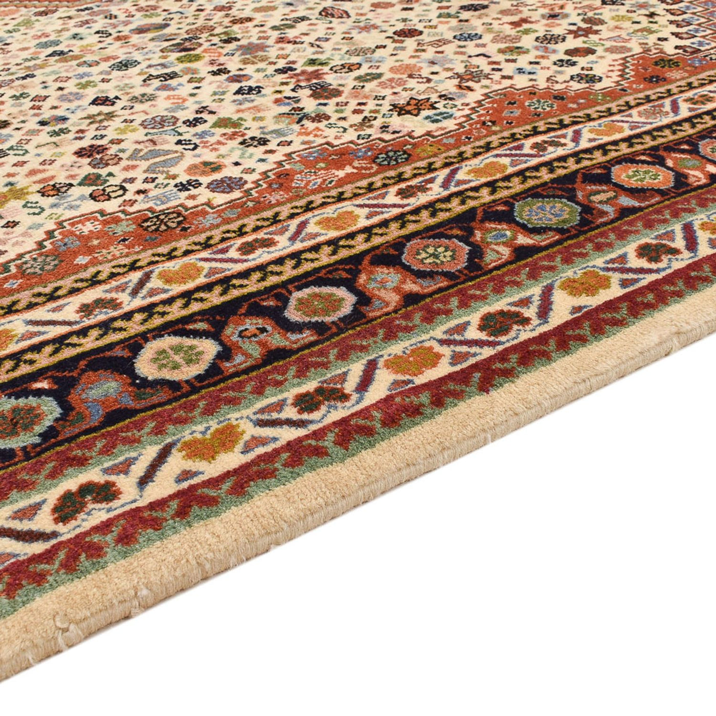 Gabbeh-matta - Kashkuli Persiska - 222 x 174 cm - sand