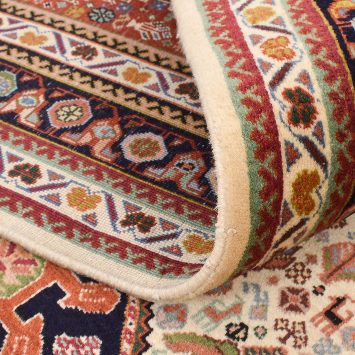 Gabbeh-matta - Kashkuli Persiska - 222 x 174 cm - sand