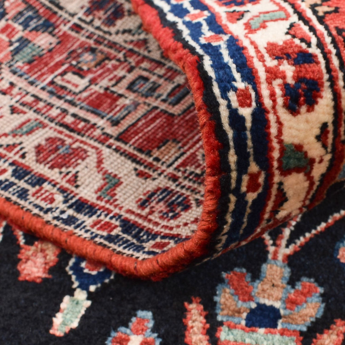 Persisk matta - Nomadic - 160 x 111 cm - mörkblå