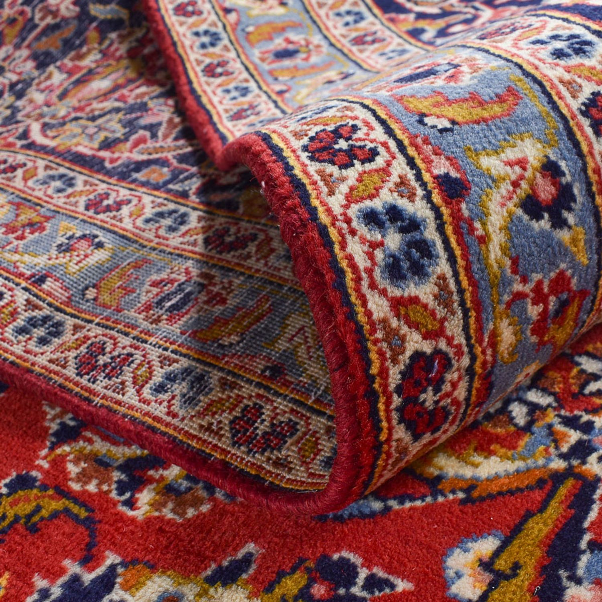 Persiska mattor - Keshan - 487 x 300 cm - röd