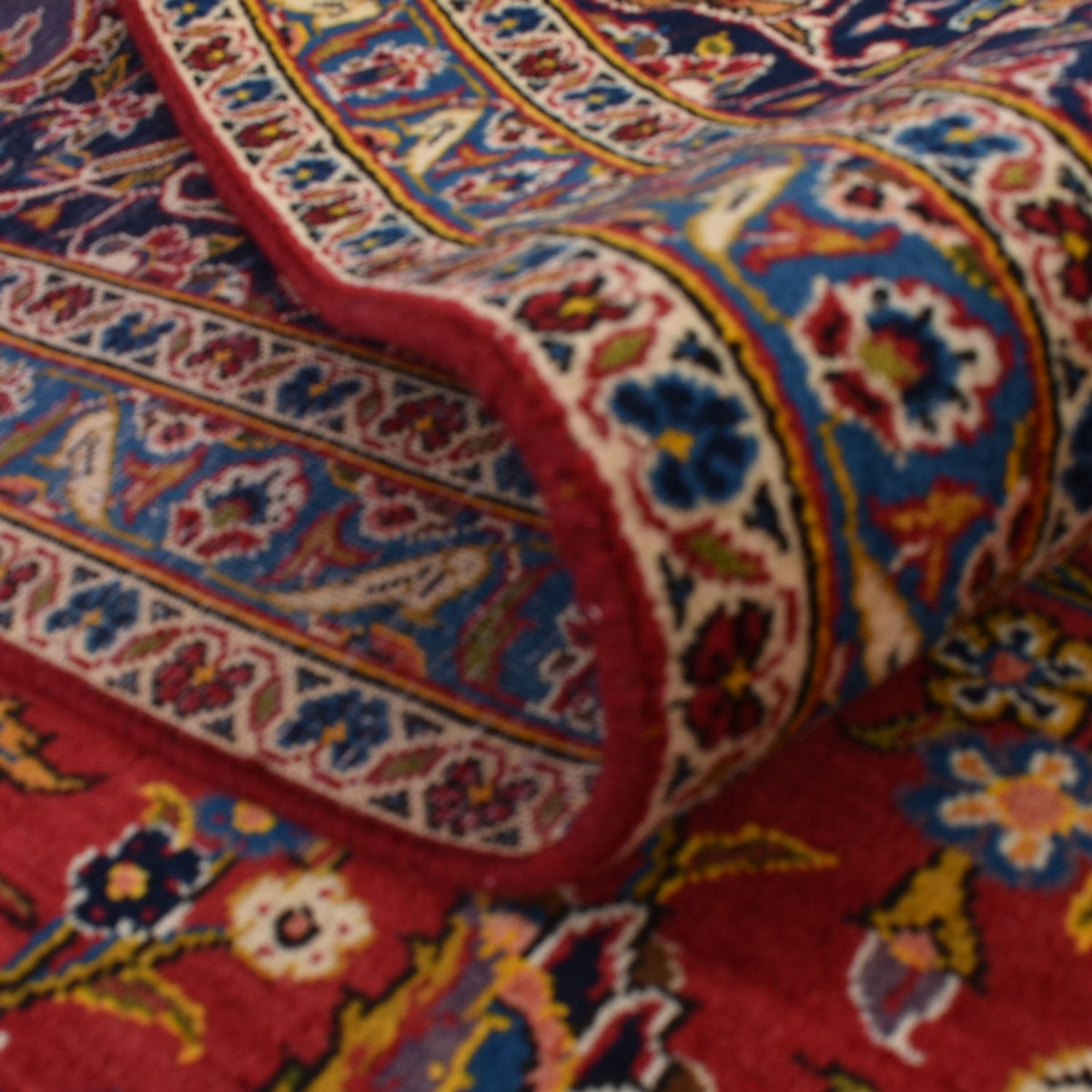 Persiska mattor - Keshan - 396 x 301 cm - röd