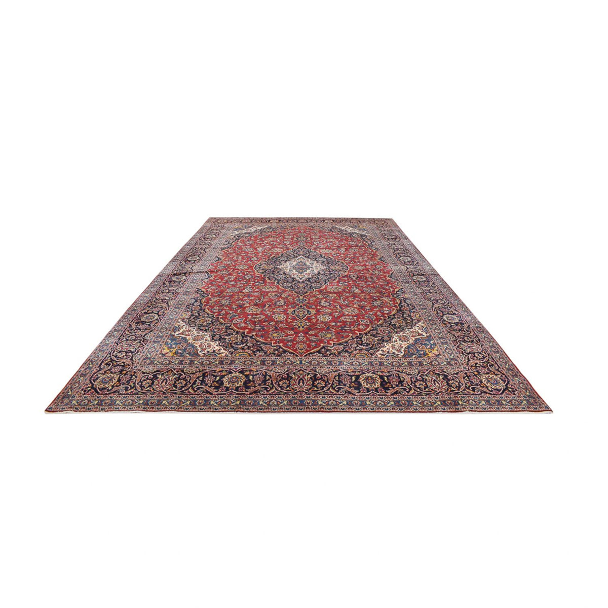 Persiska mattor - Keshan - 482 x 295 cm - röd