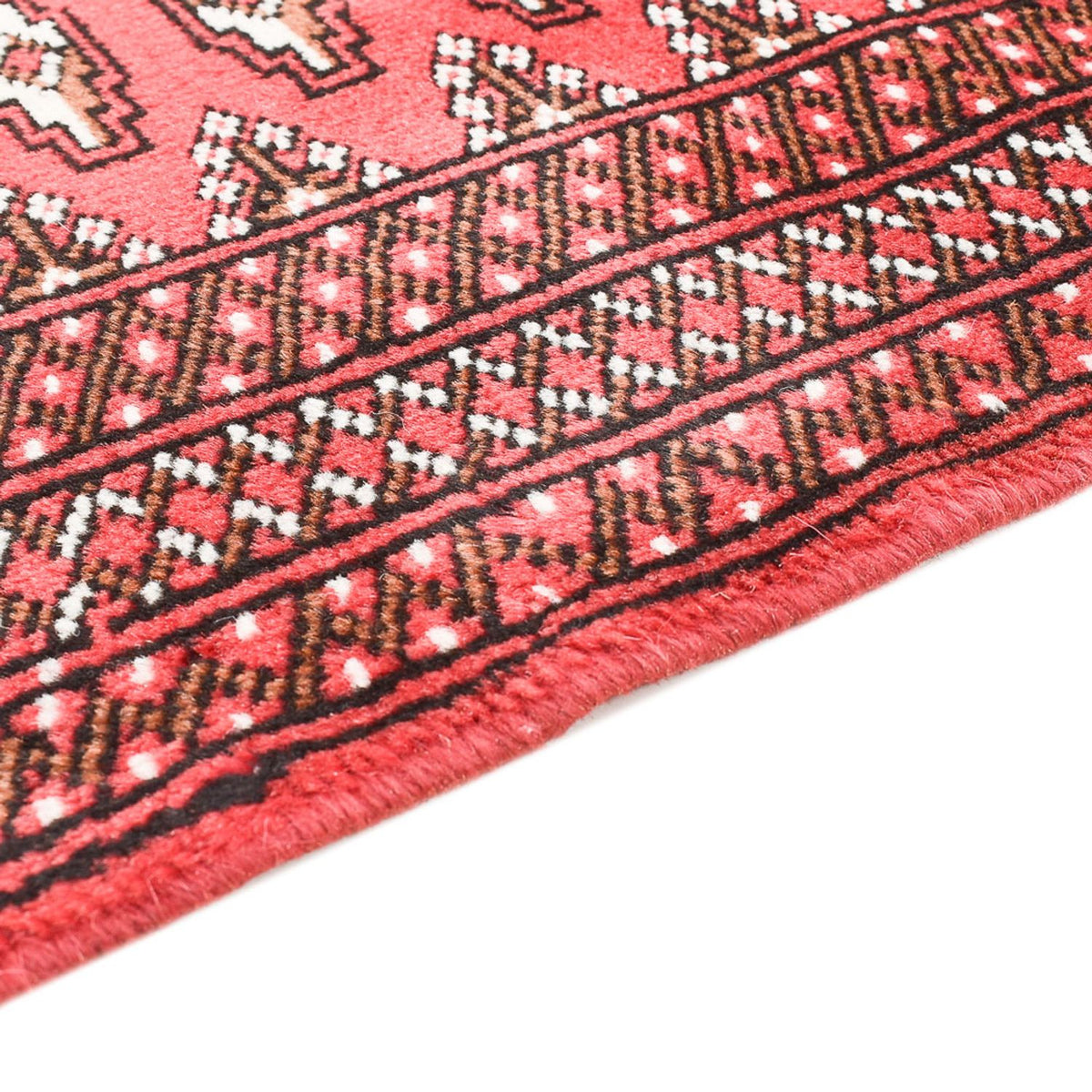 Turkaman-matta - 135 x 94 cm - röd