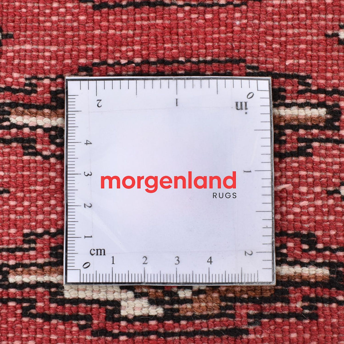 Turkaman-matta - 135 x 94 cm - röd