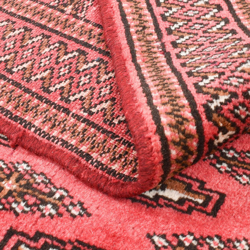 Turkaman-matta - 147 x 93 cm - röd
