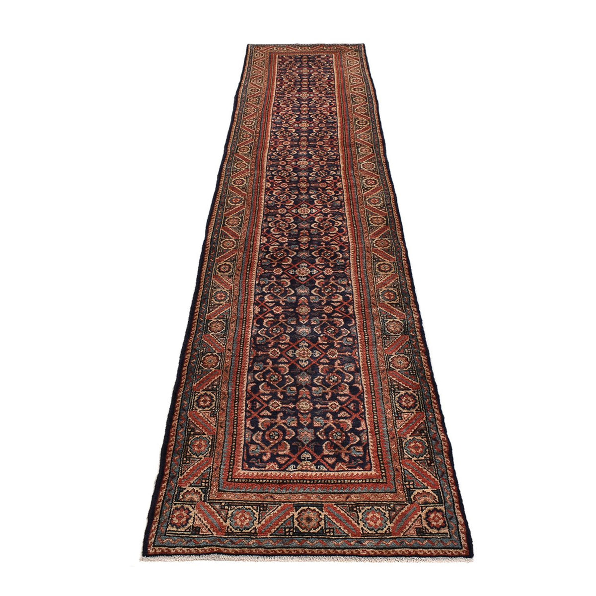 Runner Persisk matta - Nomadic - 440 x 85 cm - mörk beige