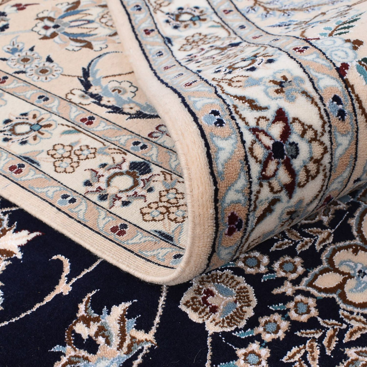 Persisk matta - Nain - Premium - 300 x 254 cm - mörkblå