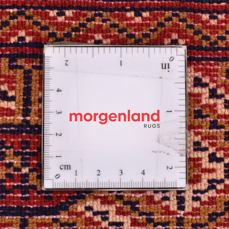 Runner Turkaman-matta - 377 x 104 cm - mörkröd