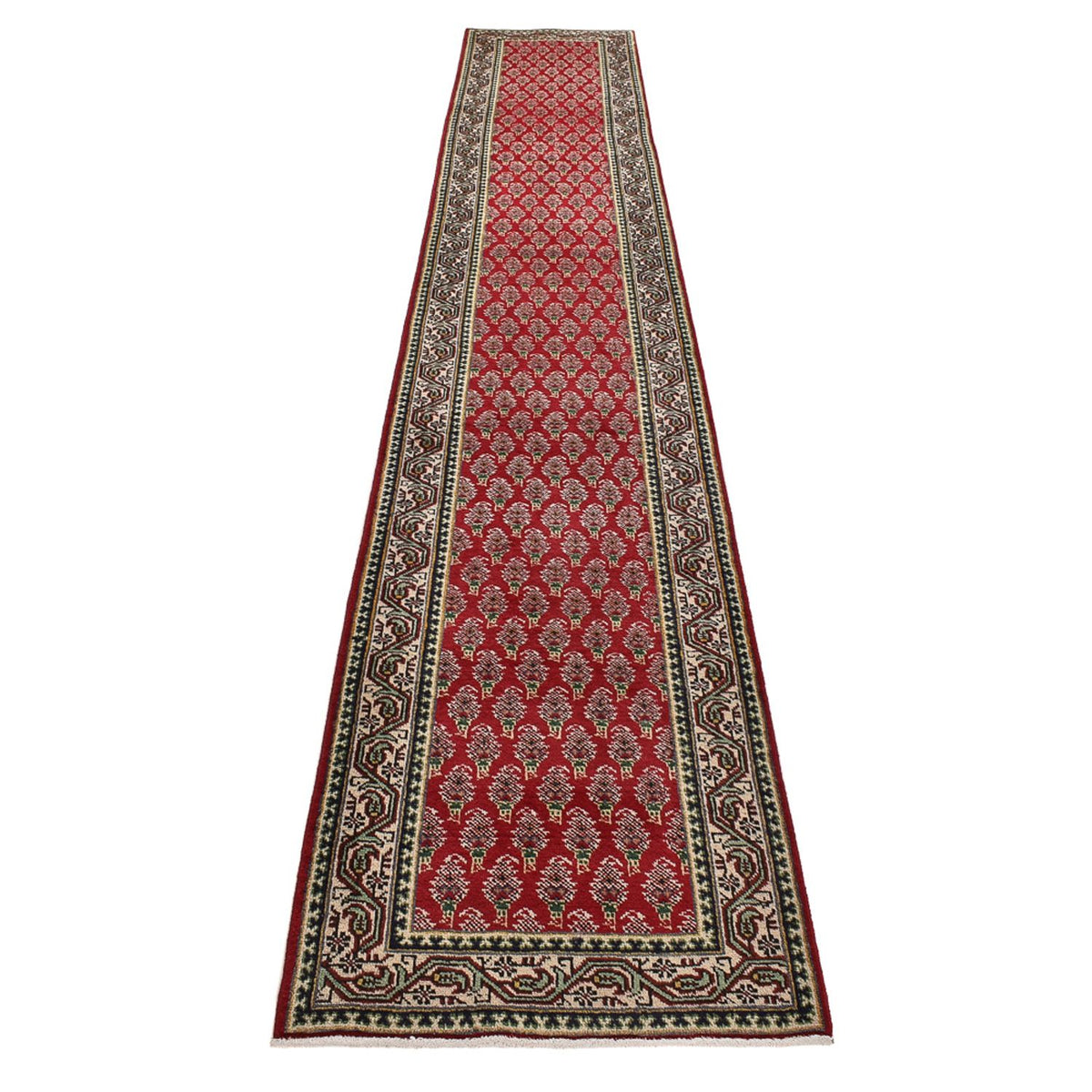 Runner Persisk matta - Tabriz - 457 x 71 cm - röd