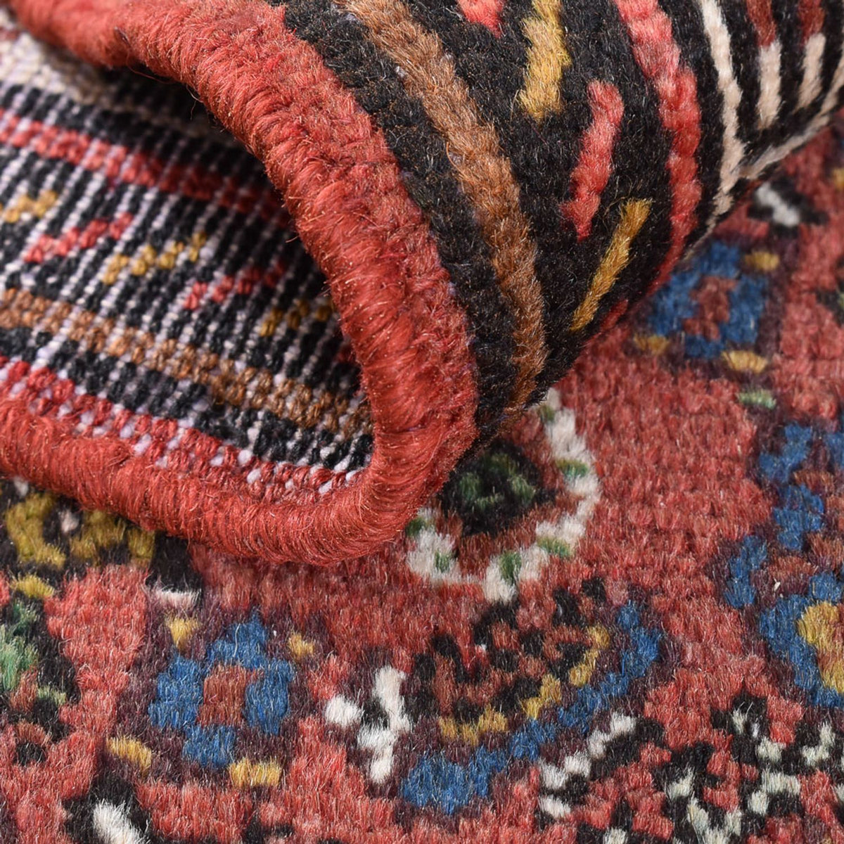 Persisk matta - Nomadic - 150 x 99 cm - mörkröd