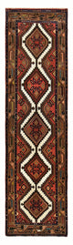 Runner Persisk matta - Nomadic - 292 x 75 cm - mörkröd