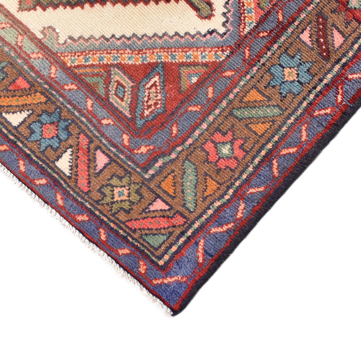 Runner Persisk matta - Nomadic - 321 x 86 cm - mörkröd