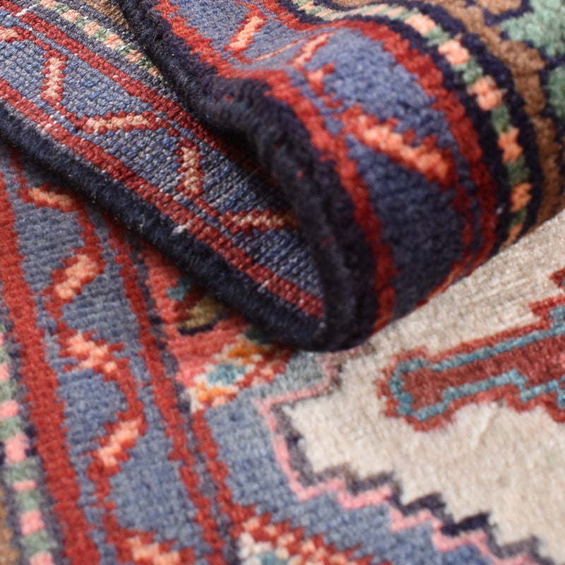 Runner Persisk matta - Nomadic - 321 x 86 cm - mörkröd