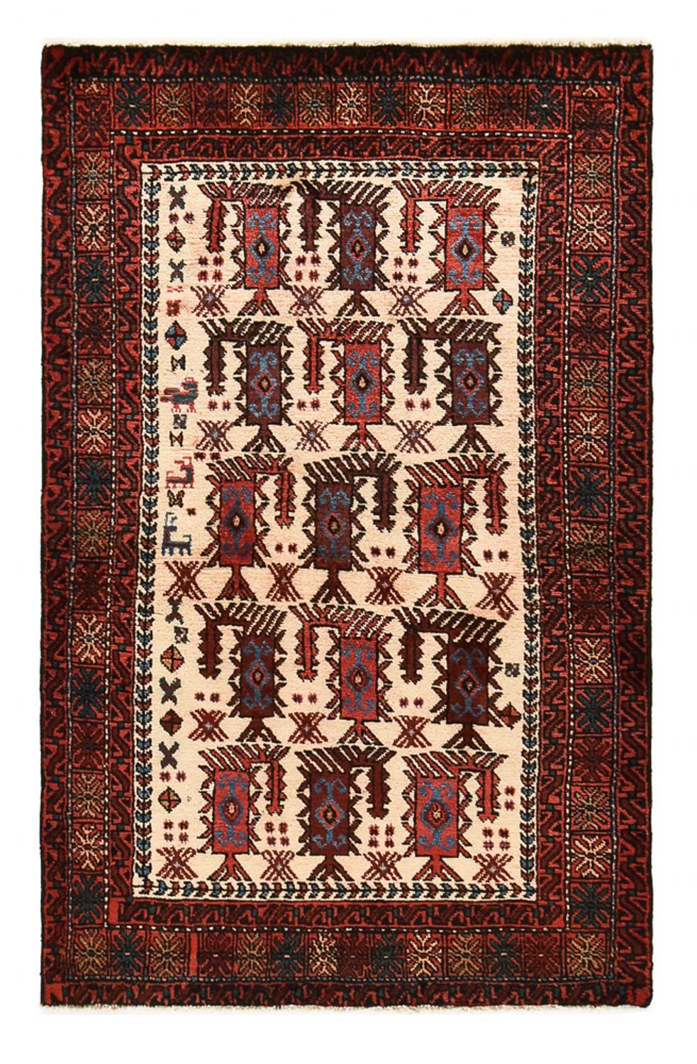 Baluch-matta - 155 x 98 cm - beige