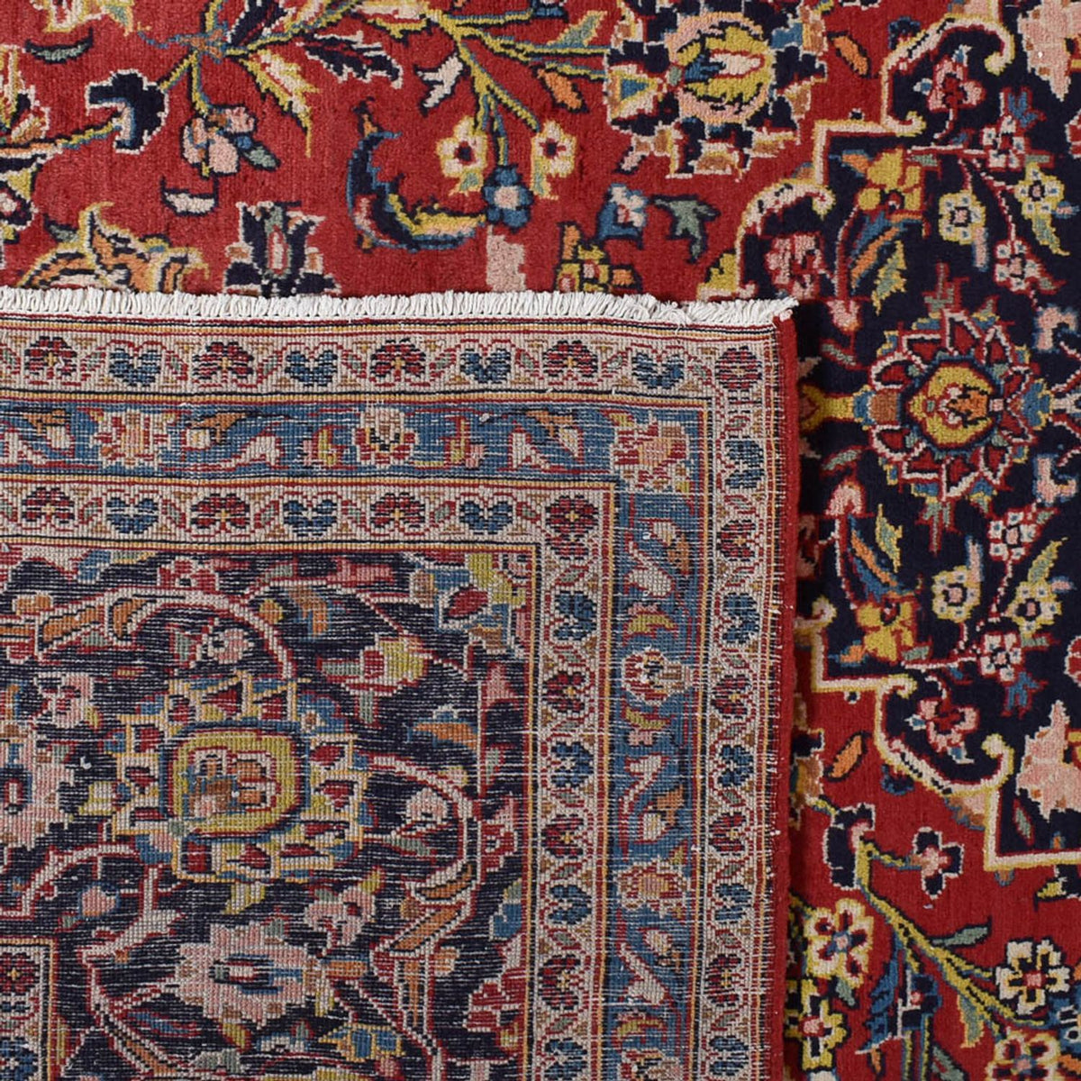 Persiska mattor - Keshan - 411 x 293 cm - röd