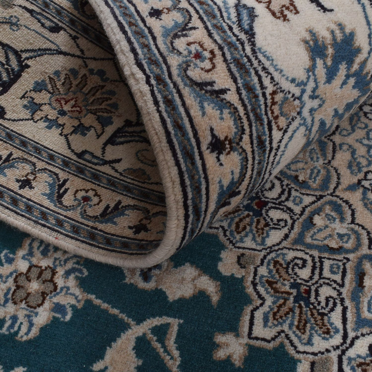 Persisk matta - Nain - 305 x 194 cm - grön