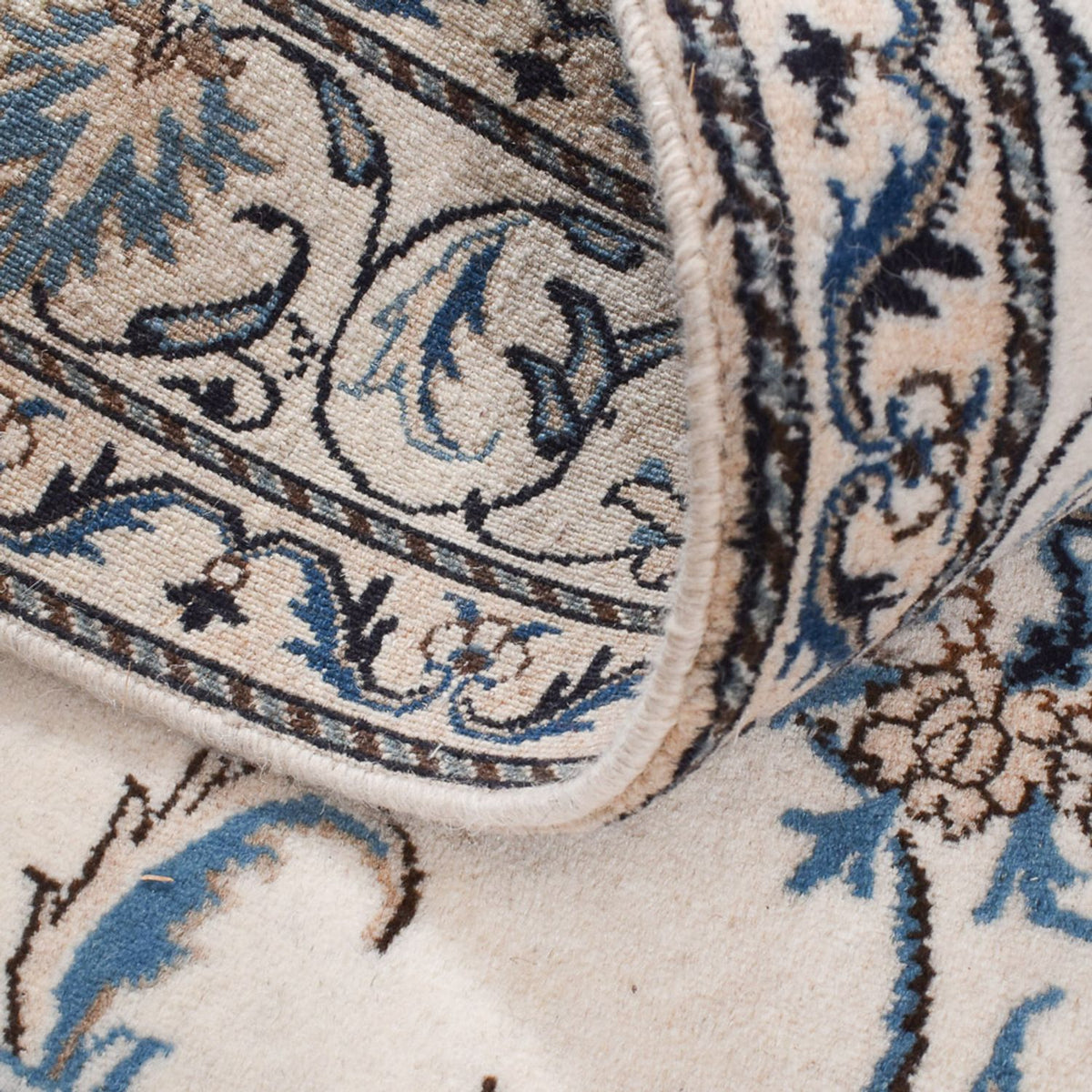 Persisk matta - Nain - 205 x 147 cm - grädde