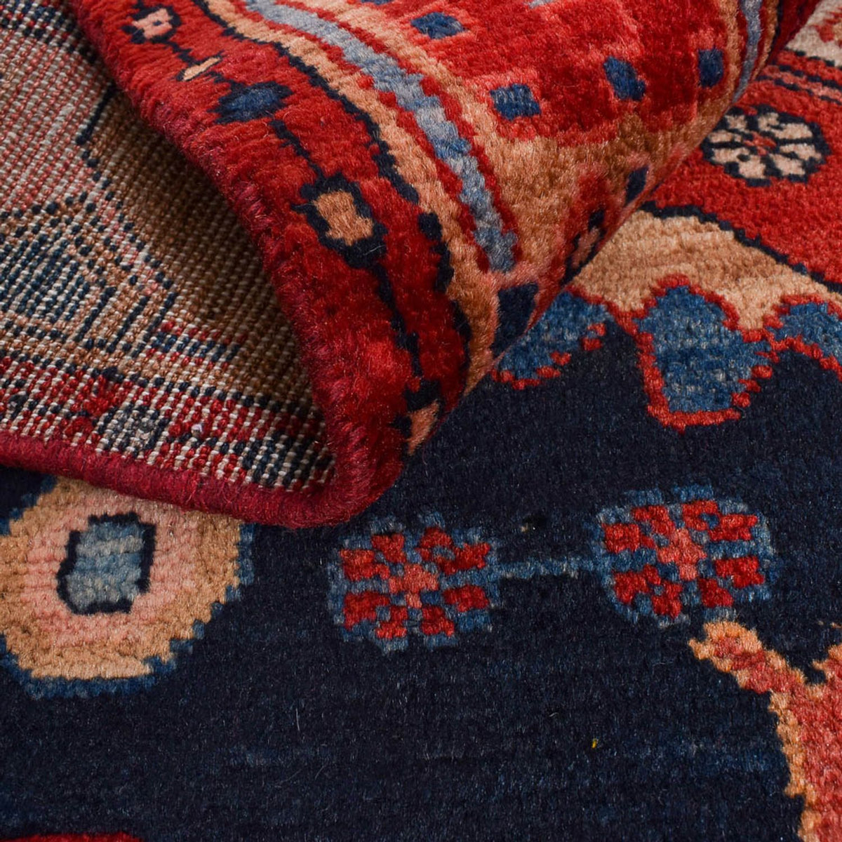 Persisk matta - Nomadic - 191 x 118 cm - mörkblå