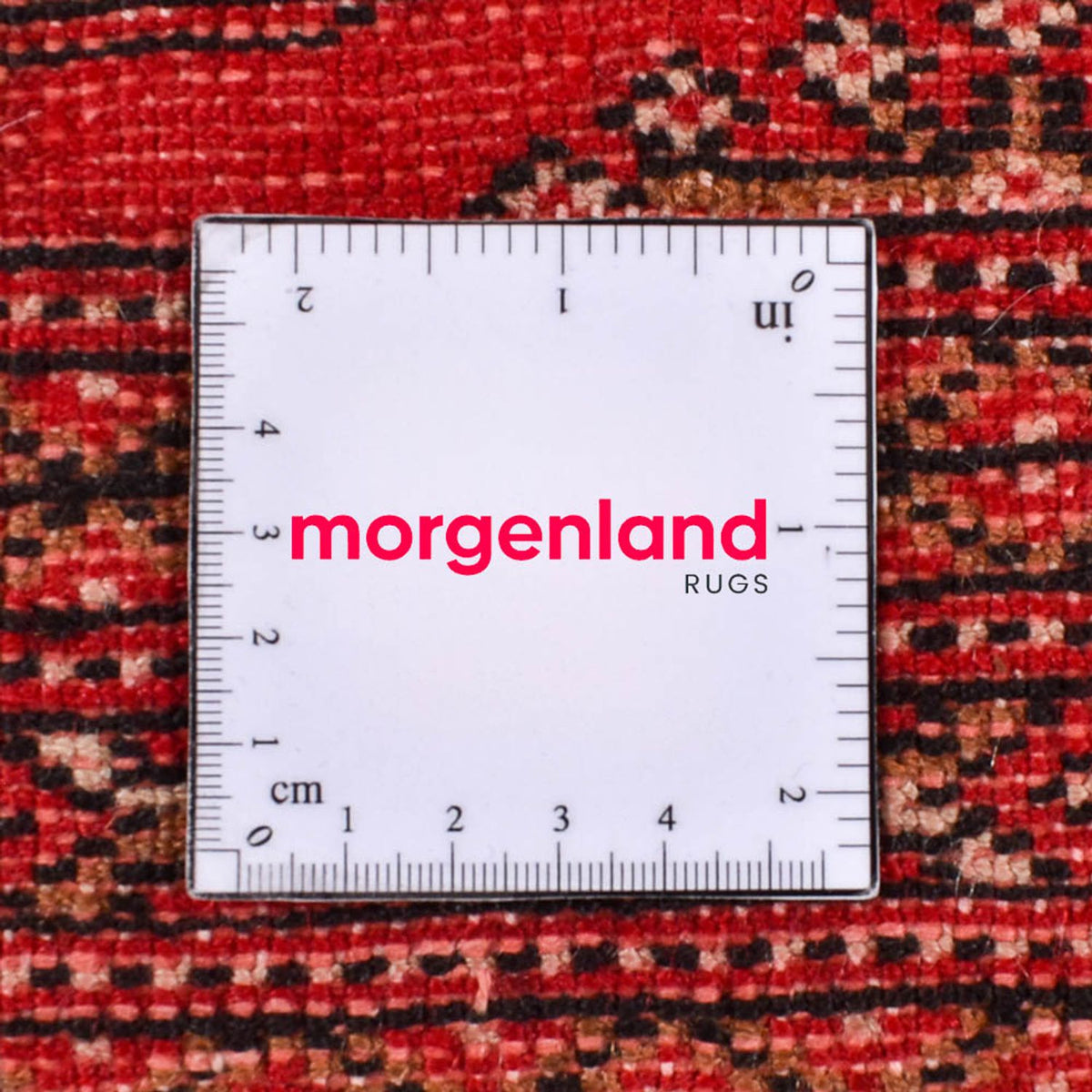 Turkaman-matta - 189 x 130 cm - röd