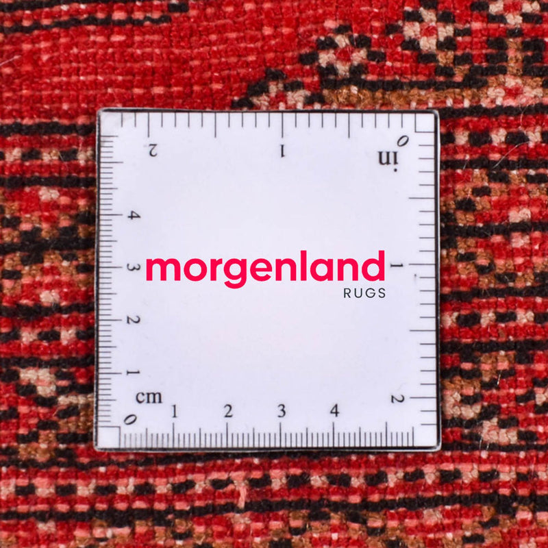 Turkaman-matta - 189 x 130 cm - röd