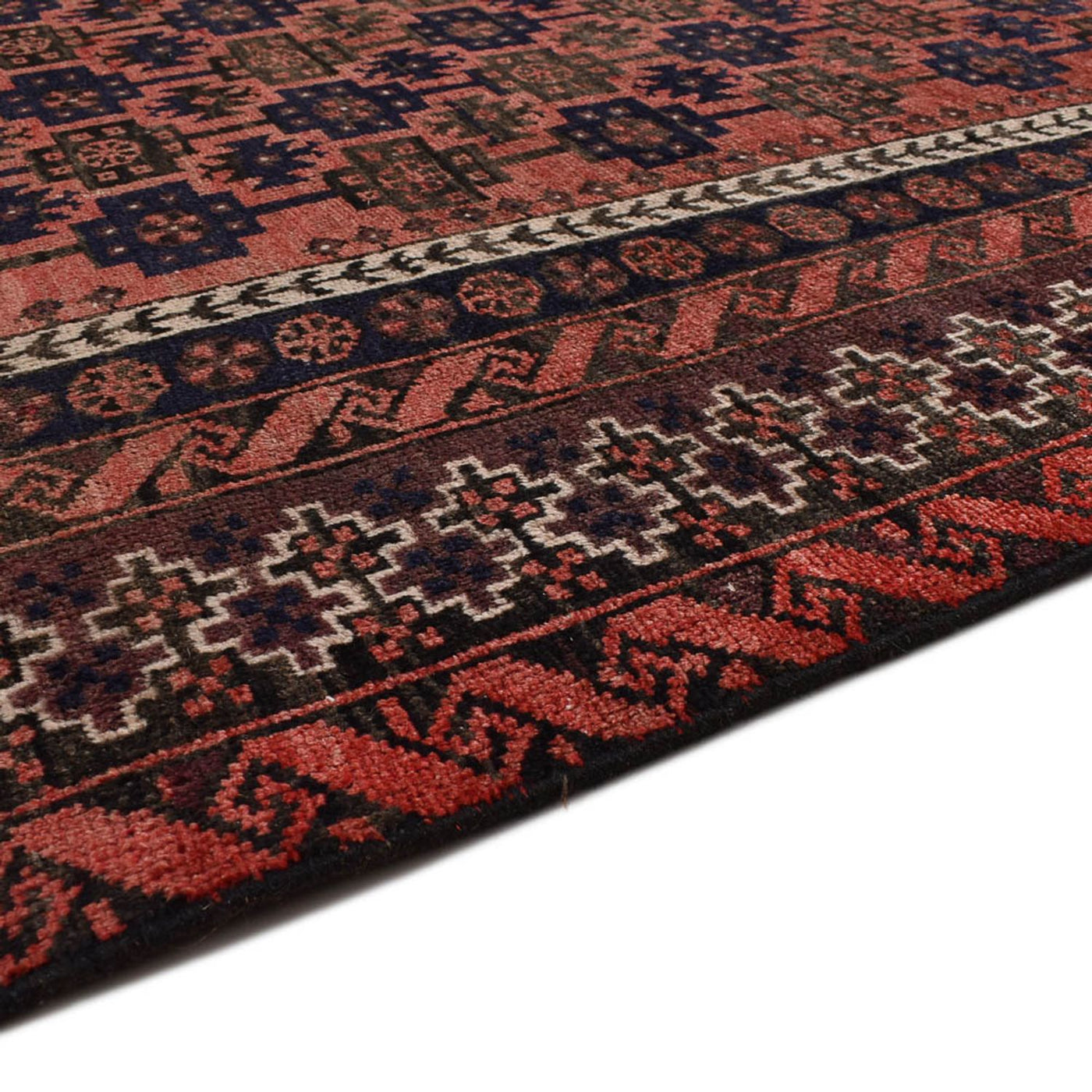Runner Turkaman-matta - 219 x 114 cm - ljusröd