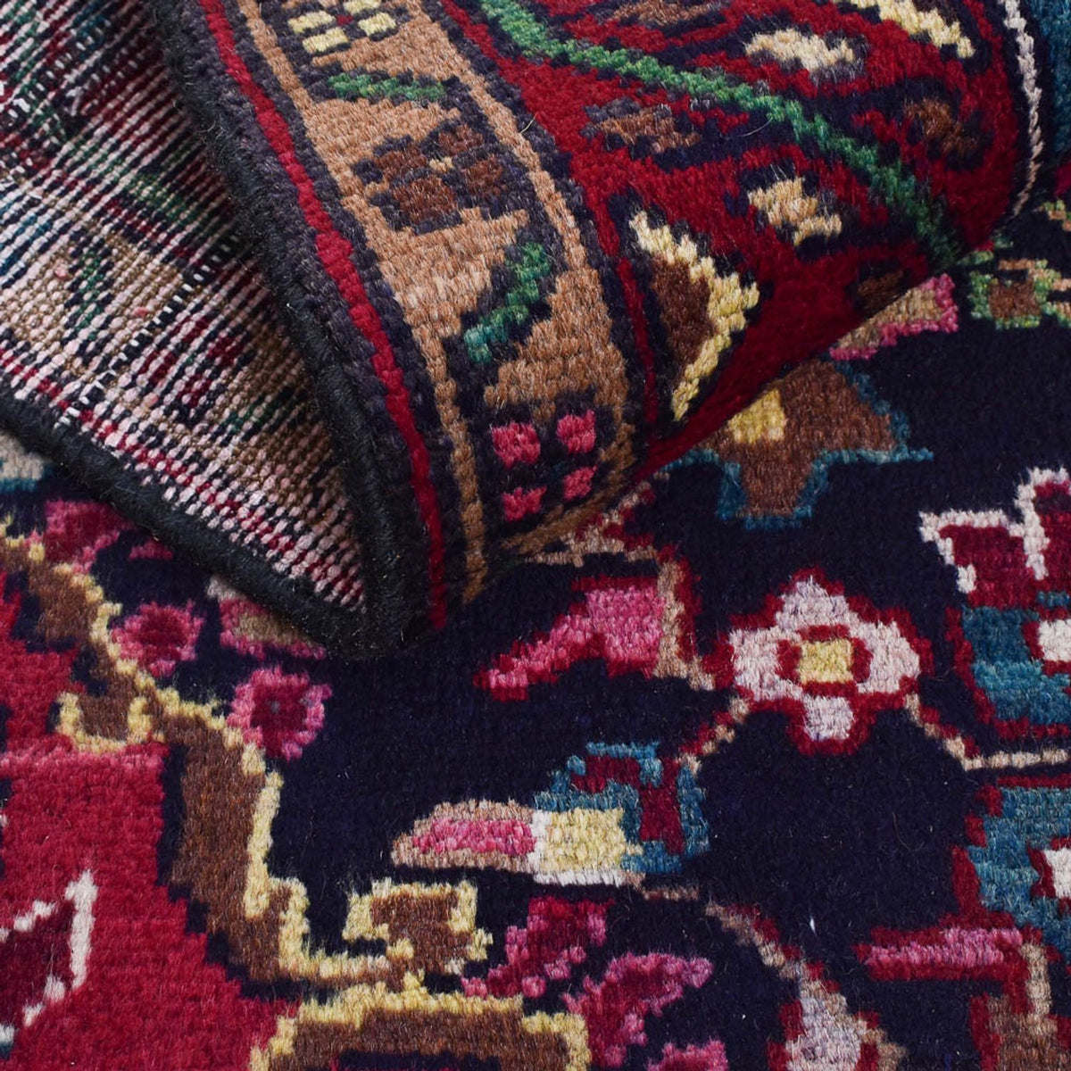 Persisk matta - Nomadic - 180 x 108 cm - mörkblå