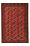 Turkaman-matta - 188 x 126 cm - röd