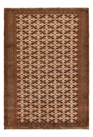 Turkaman-matta - 191 x 130 cm - mörk beige