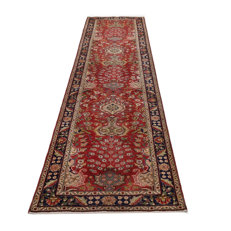 Runner Persisk matta - Tabriz - 400 x 92 cm - röd
