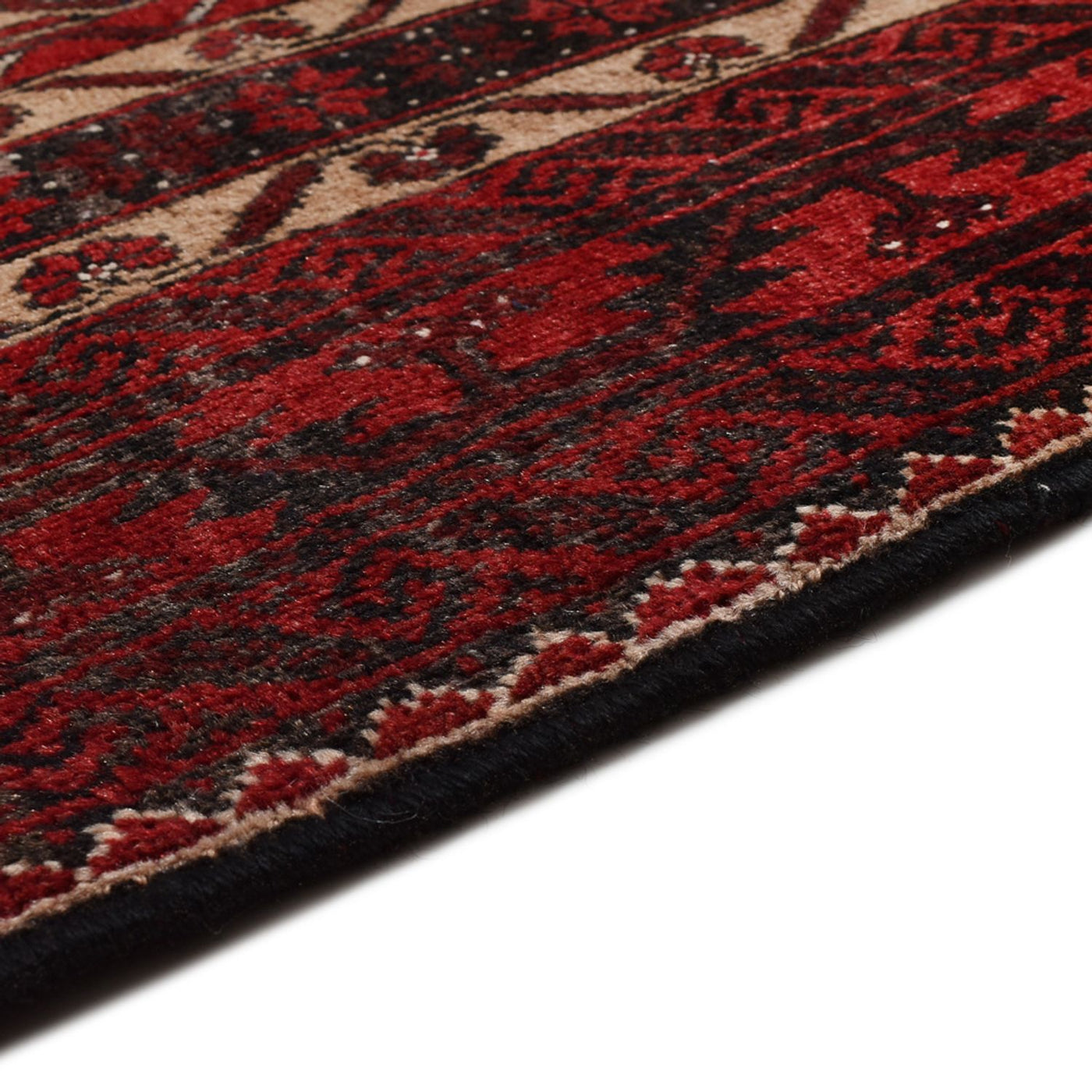 Runner Baluch-matta - 196 x 96 cm - mörkröd