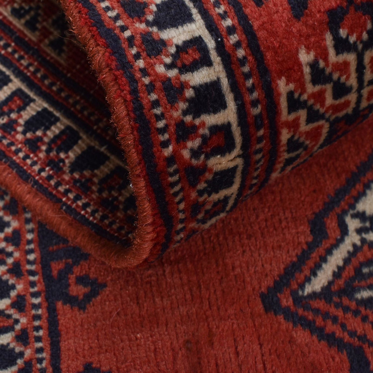 Runner Turkaman-matta - 333 x 96 cm - röd