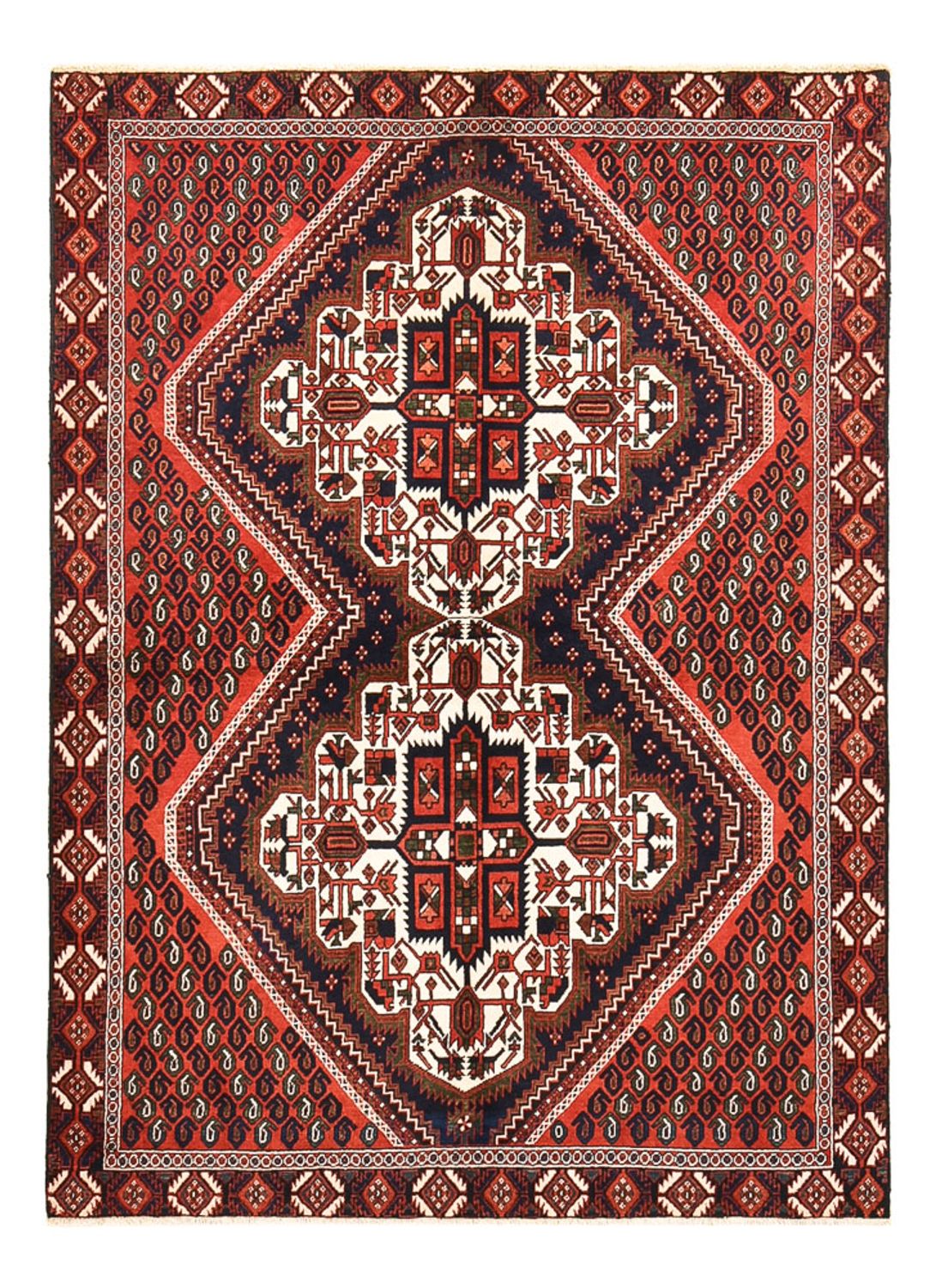 Persisk matta - Nomadic - 174 x 126 cm - rost