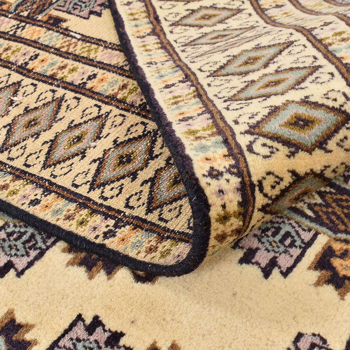 Turkaman-matta - 192 x 119 cm - sand