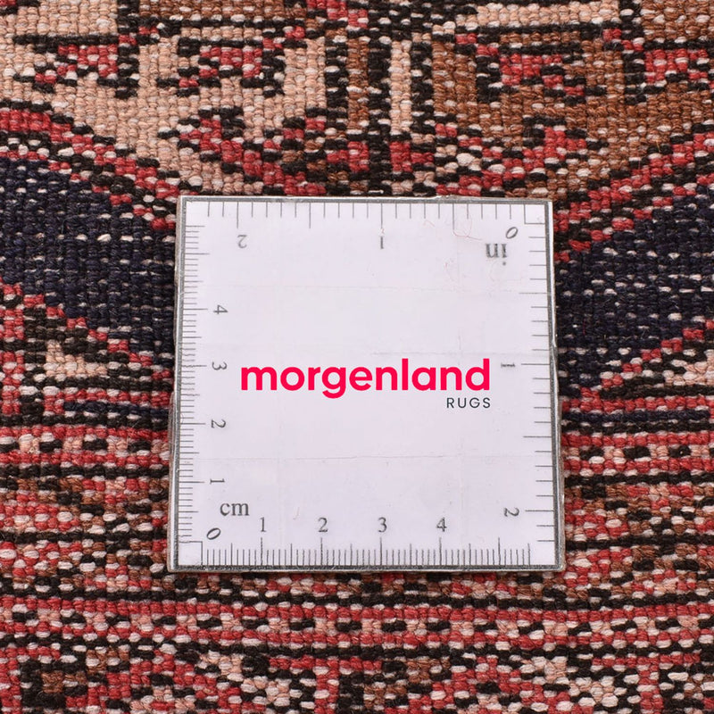 Turkaman-matta - 190 x 129 cm - röd