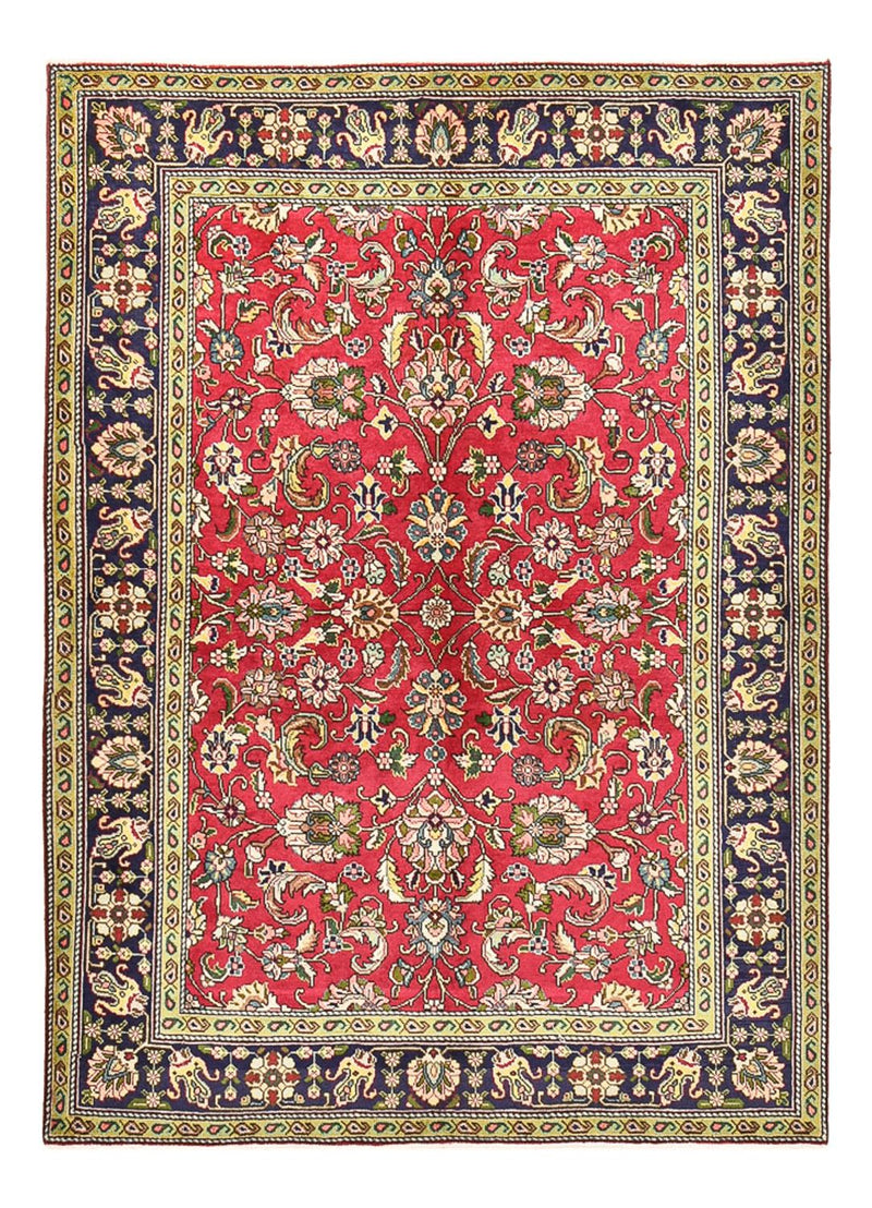 Persisk matta - Tabriz - 198 x 142 cm - röd