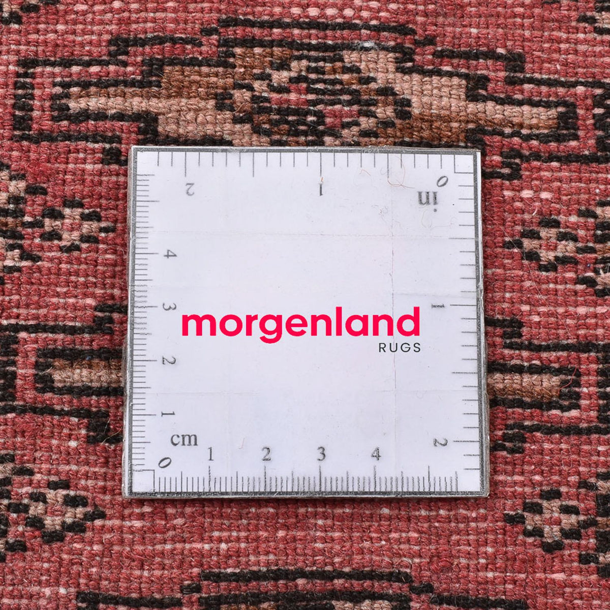 Turkaman-matta - 128 x 90 cm - ljusröd