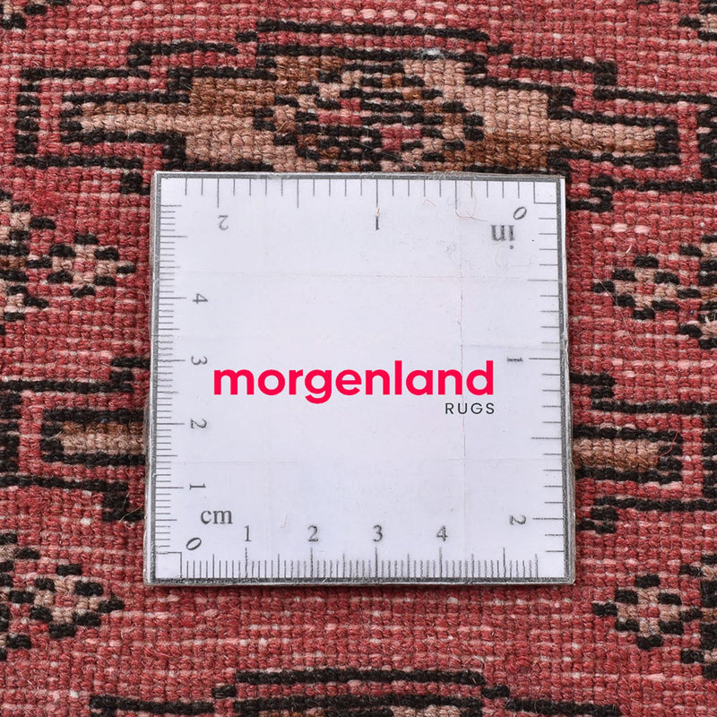 Turkaman-matta - 128 x 90 cm - ljusröd