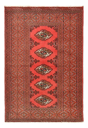 Turkaman-matta - 144 x 98 cm - röd