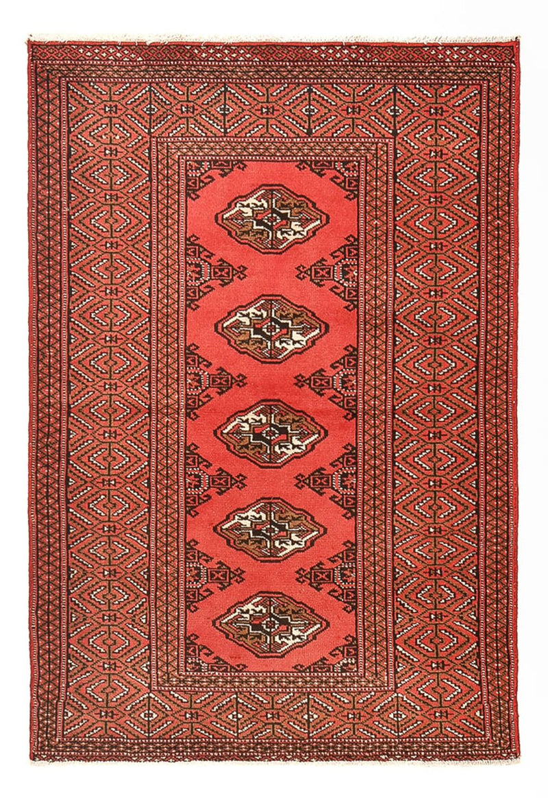 Turkaman-matta - 144 x 98 cm - röd