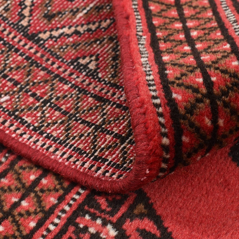 Turkaman-matta - 144 x 98 cm - röd