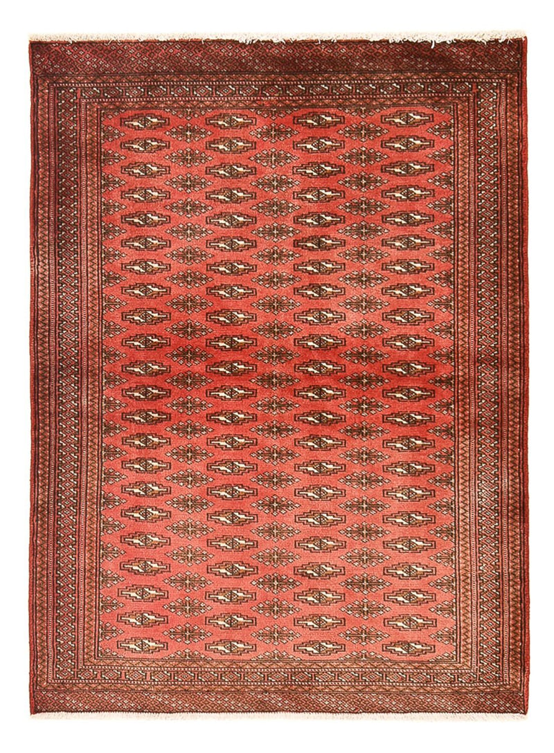 Turkaman-matta - 140 x 104 cm - röd