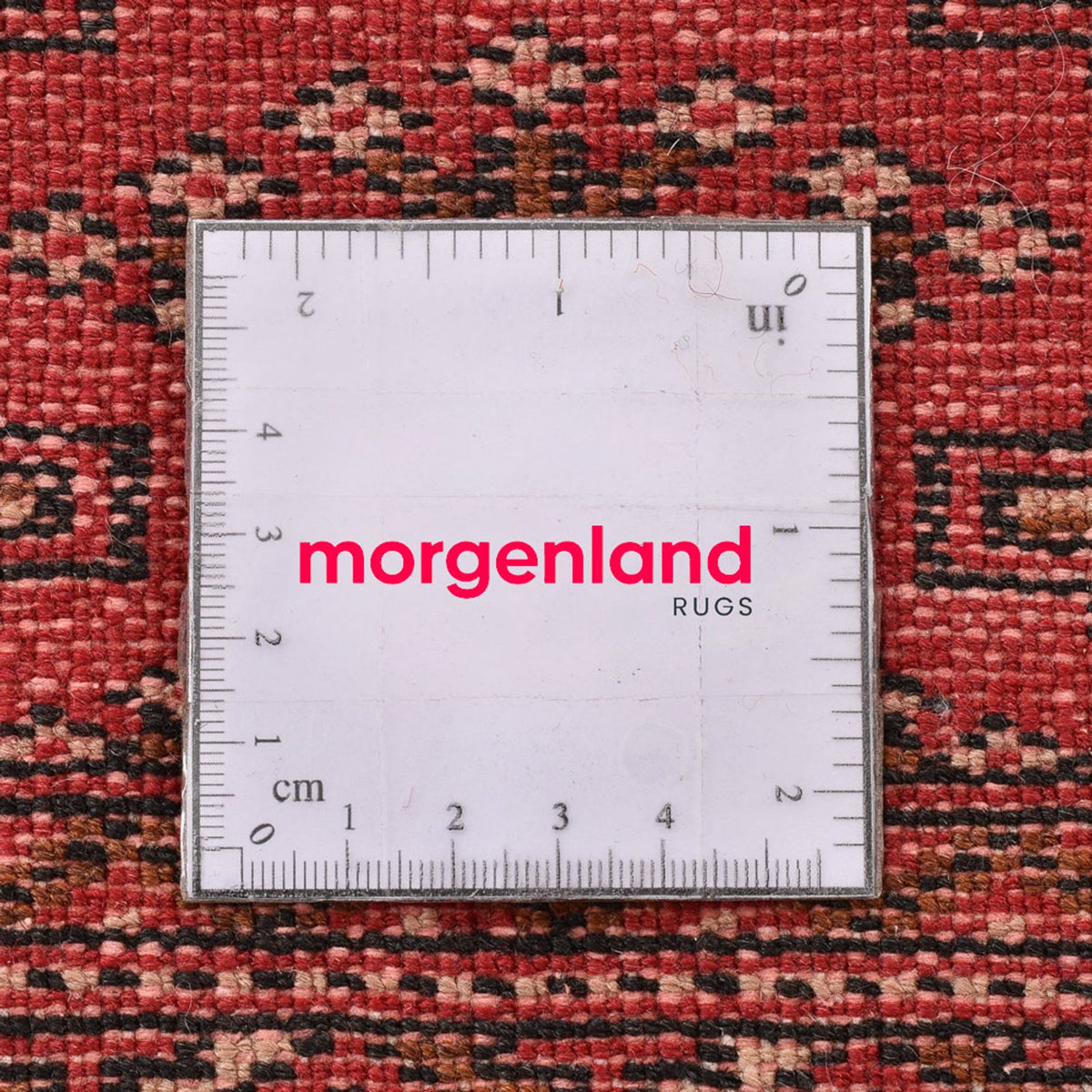 Turkaman-matta - 140 x 104 cm - röd