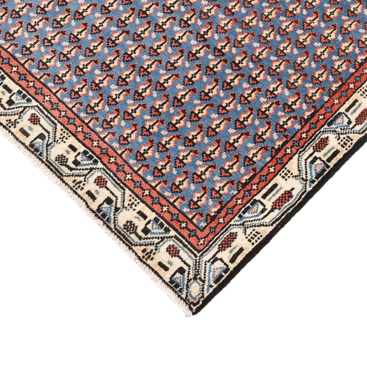 Persisk matta - Mir - 145 x 94 cm - havsblått