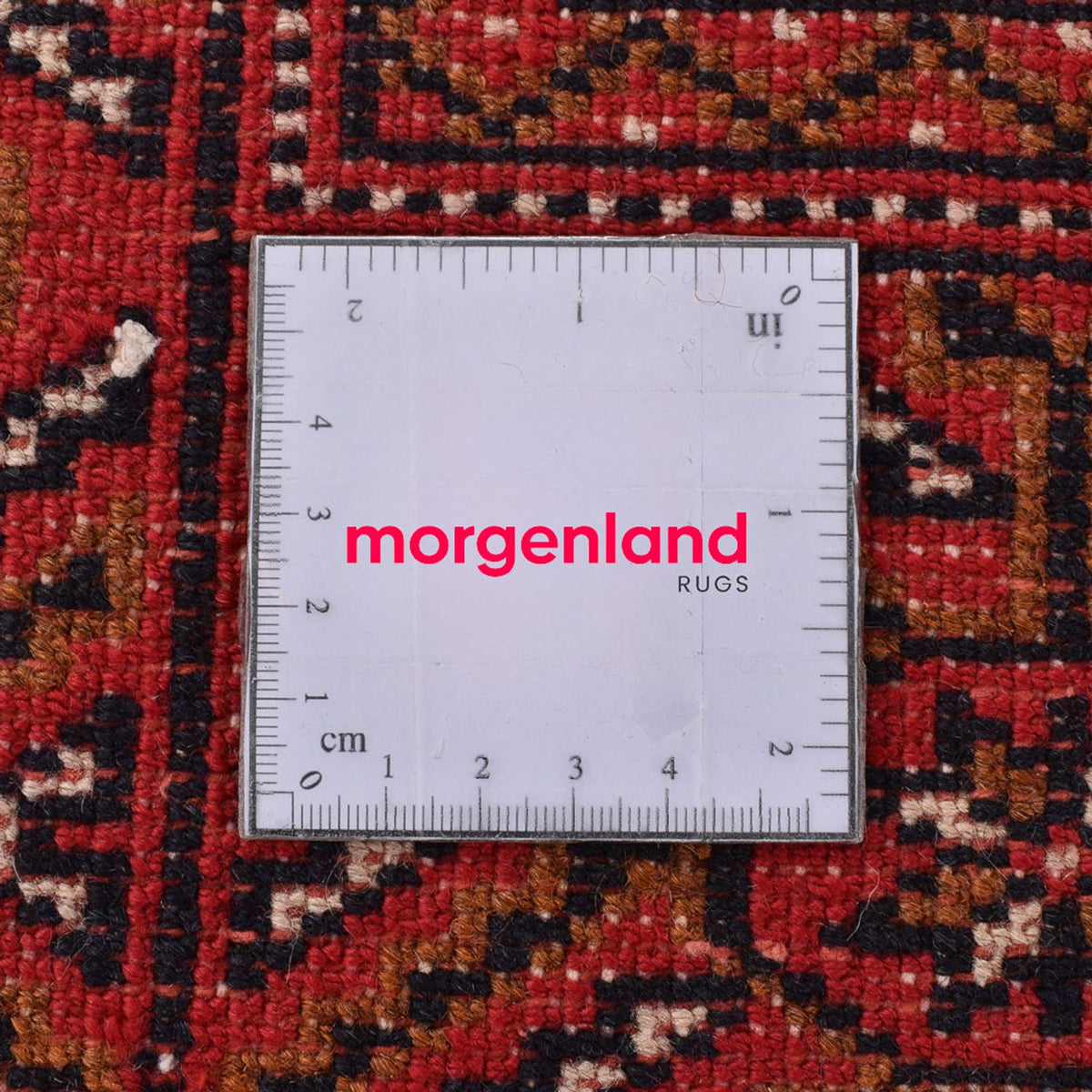 Turkaman-matta - 385 x 304 cm - röd